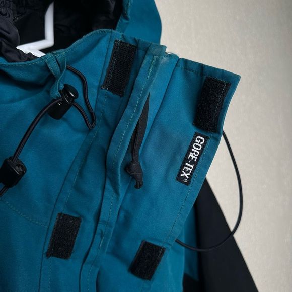 Mountain Hardware Gray Black Conduit Jacket Waterproof Ski Rain Men's Large Teal - Picture 5 of 8